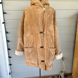Gallery Suede Leather Women’s Coat Large